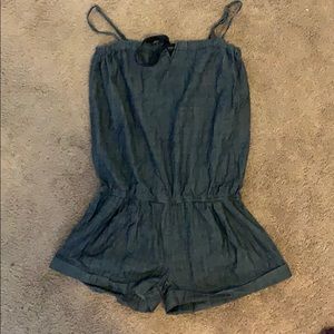 Denim romper